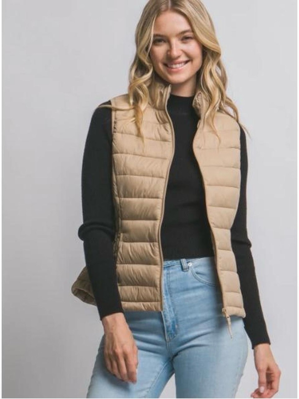 Love Tree Women's Ultra Lightweight Padded Puffer Vest NWT